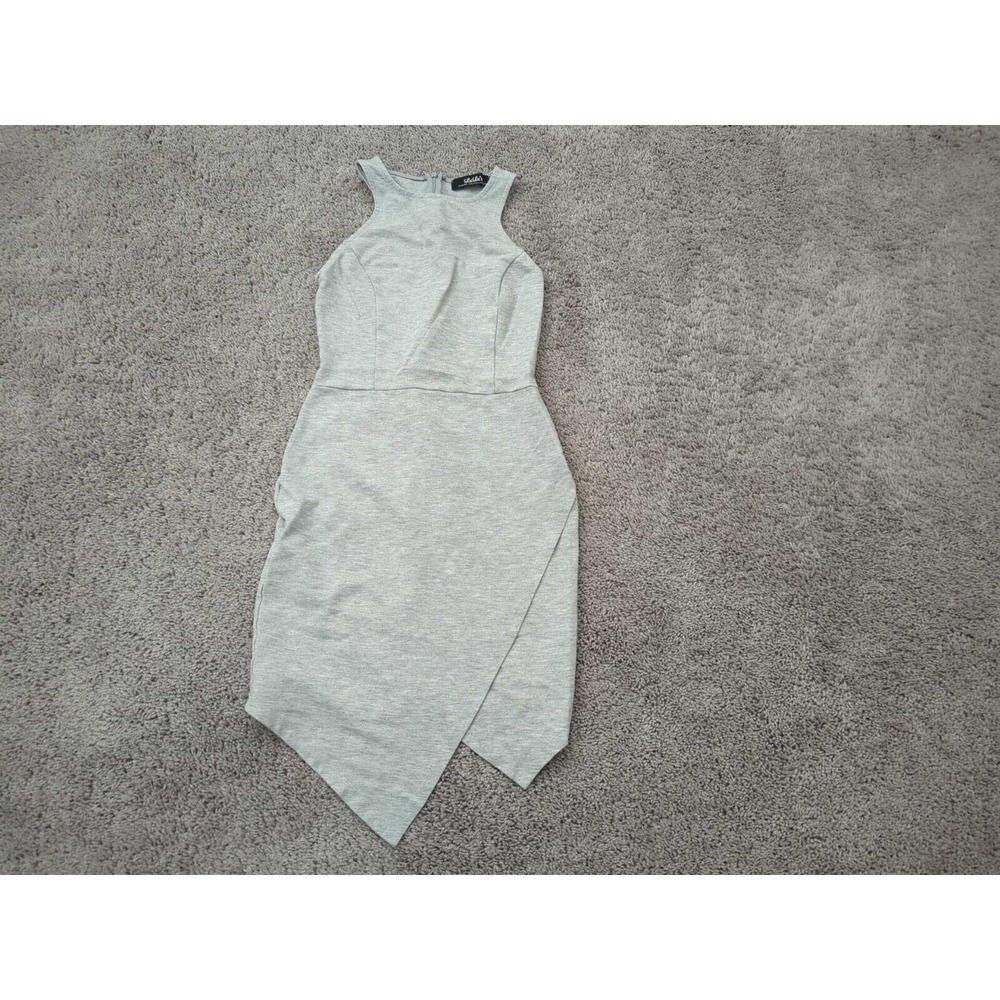 Lulus Sheath Tank Dress Womens Small Gray Asymmetrical Lined